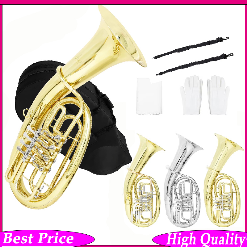 Musical Instrument Euphonium - SLADEユーフォニアム 4フラットキー ブラスボディ ユーフォニアム プロ仕様の金管楽器 アクセサリー付き