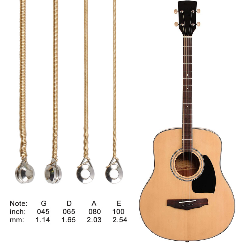 Musical Instrument With Strings - 4弦アコースティックベース防錆リンブロンズアコースティックギター弦アコースティックベース弦