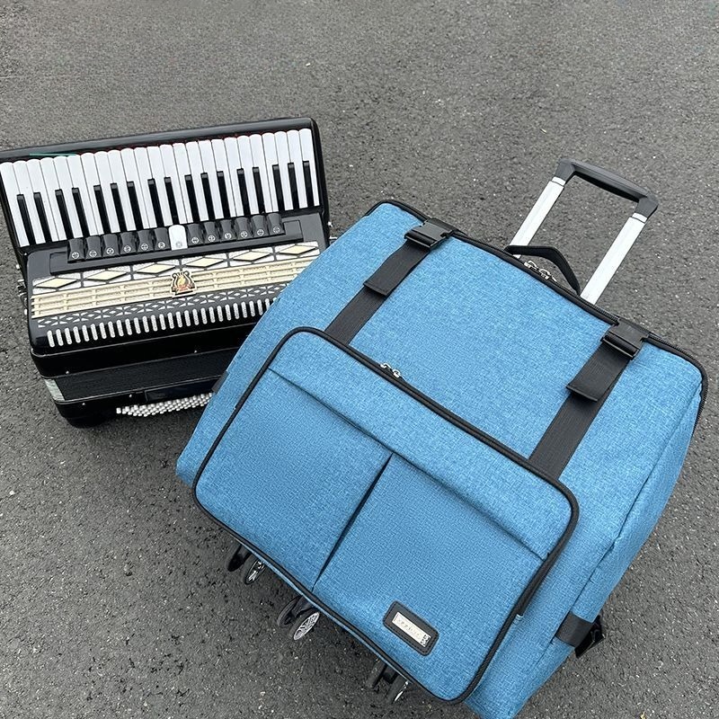 Musical Instrument Accessories - 60/96/120 厚みのあるアコーディオンバッグ防水耐久性のあるショルダーポータブル可動低音アコーディオンバッグ楽器アクセサリー
