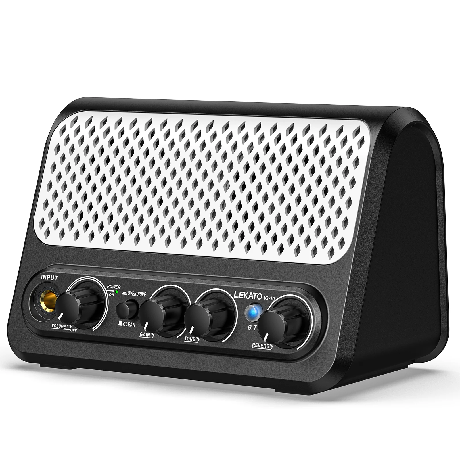 Musical Instrument Amplifier - LEKATO 10W ミニエレキギターアンプ アナログドライブ 充電式 Bluetooth