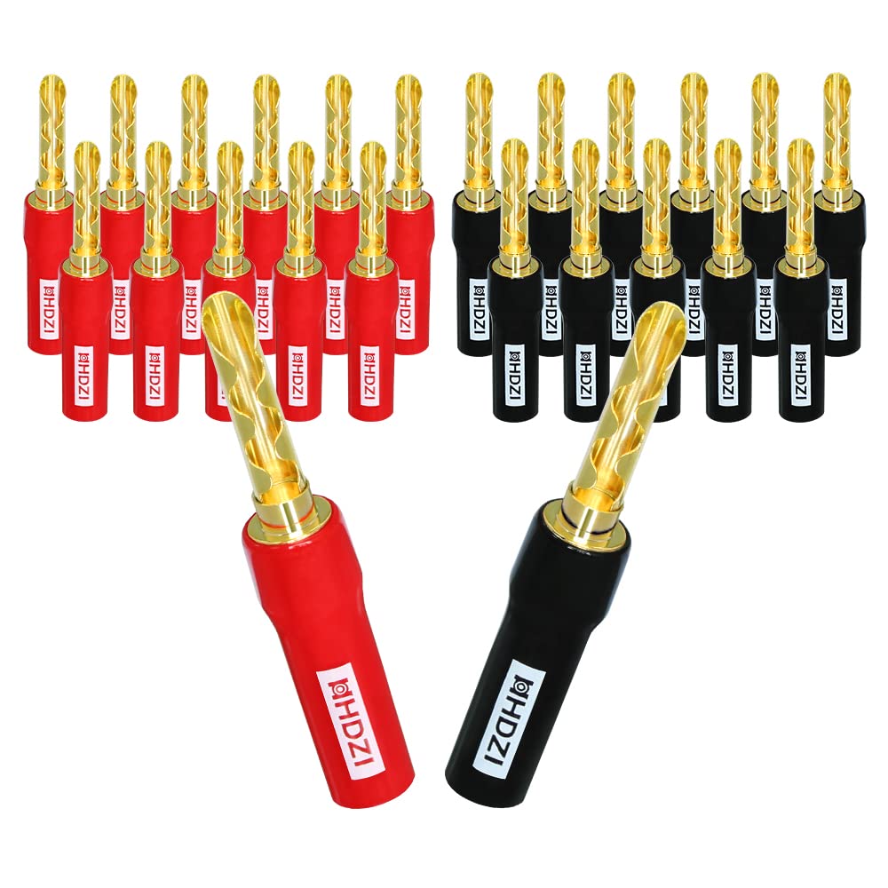 Musical Instrument Amplifier - HHDZIミュージック バナナプラグ - ソーツース 24K金メッキスピーカー、4mmダブルナットオーディオアダプタージャック、アンプコネクター、ステレオケーブル