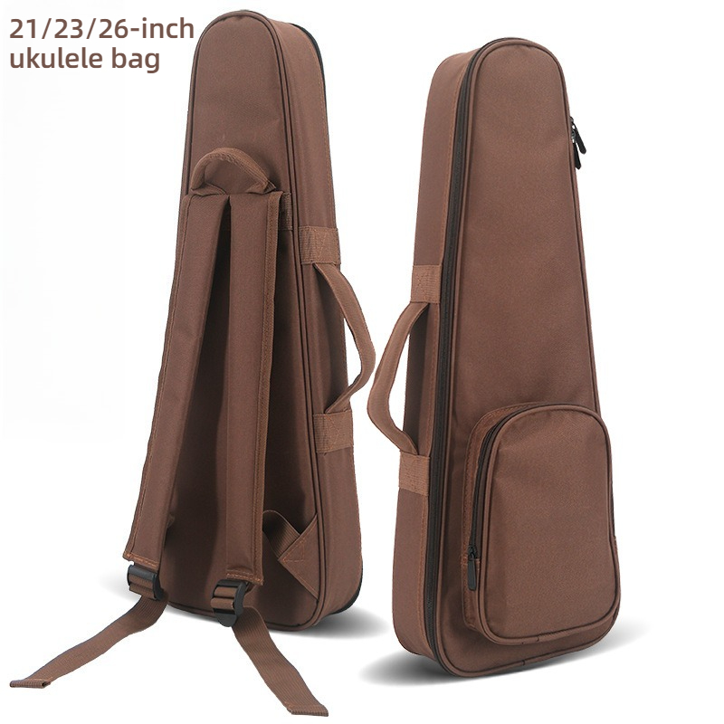 Musical Instrument Accessories - 26 インチオックスフォード生地ウクレレバッグ厚みのある防水ショルダーポータブルウクレレバックパック楽器アクセサリー