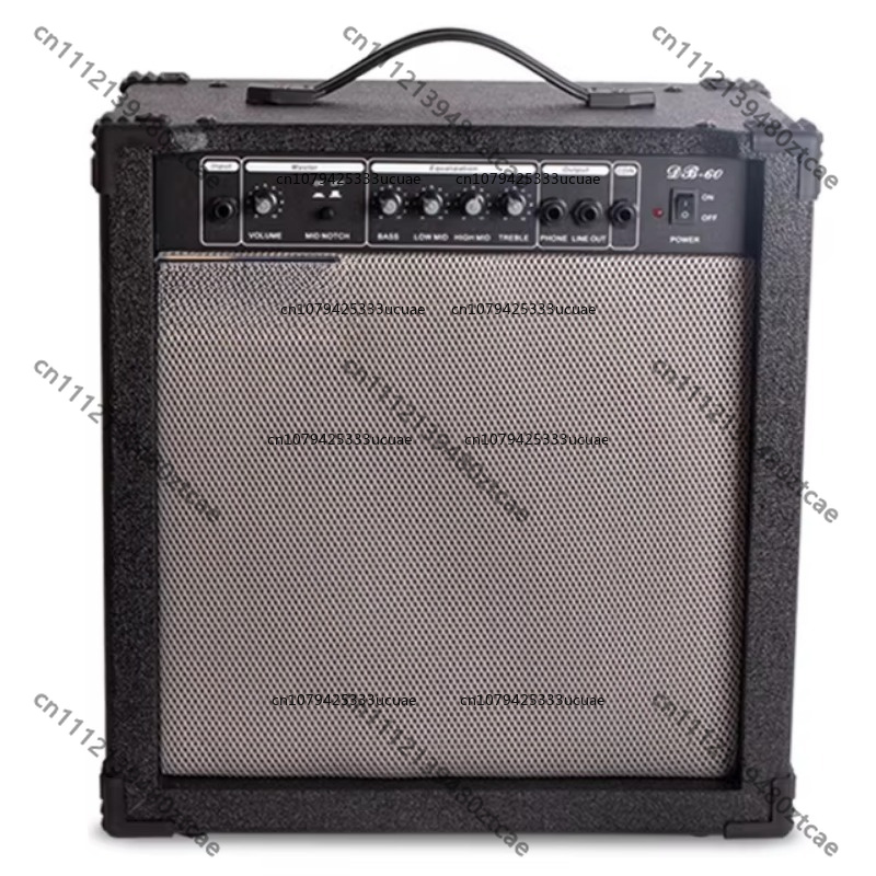 Musical Instrument Amplifier - 60W電動ベースギターアンプポータブルベーススピーカーアンプバンド演奏練習用ホームスタジオ楽器オーディオ