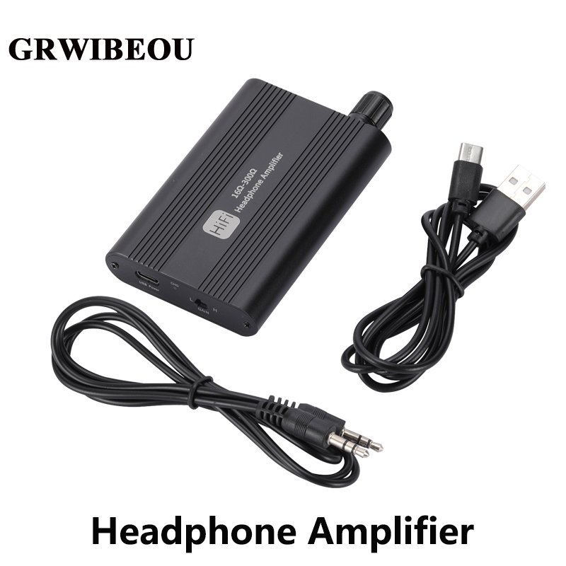 Musical Instrument Amplifier - GRWIBEOU 16-300 オーム HiFi ヘッドフォンイヤホンアンプ 3.5