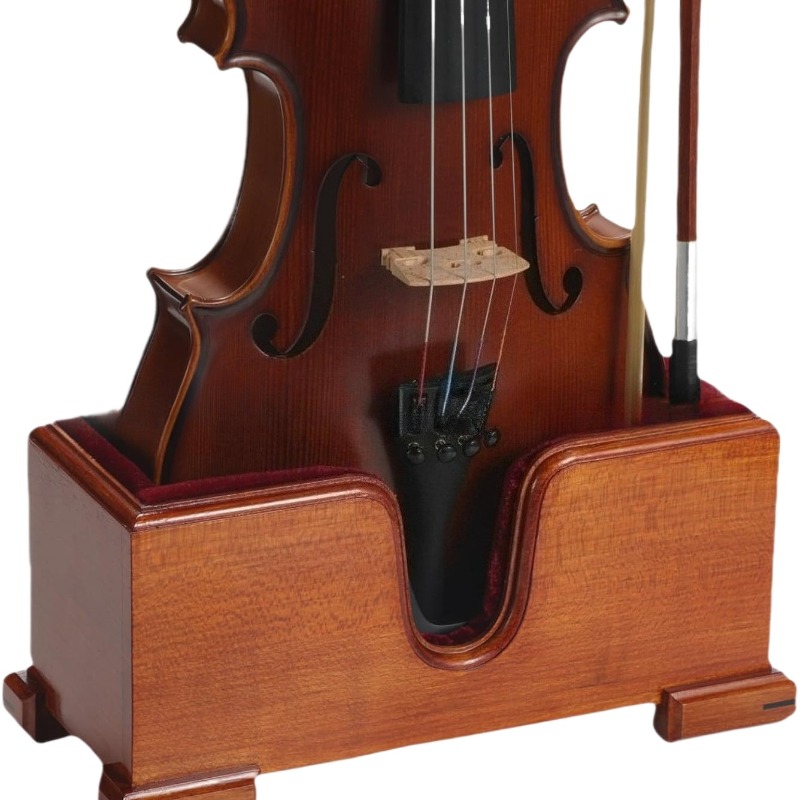 Musical Instrument Accessories - 4/4 木製チェロスタンド高品質安定した耐久性のある滑り止めソフトベルベットクッションチェロスタンド楽器アクセサリー