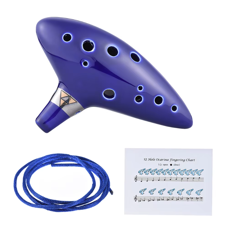 12穴オカリナ セラミック製アルトC管 フルート管楽器 歌詞 - Song With Musical Instrument のレビューと価格