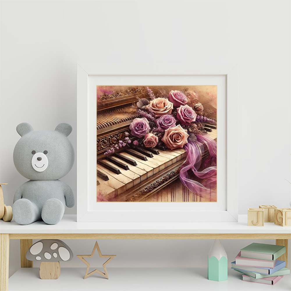 Momoart 新着ダイヤモンド刺繍ピアノ絵画楽器針仕事 D - Musical Instrument Tabla のレビューと価格
