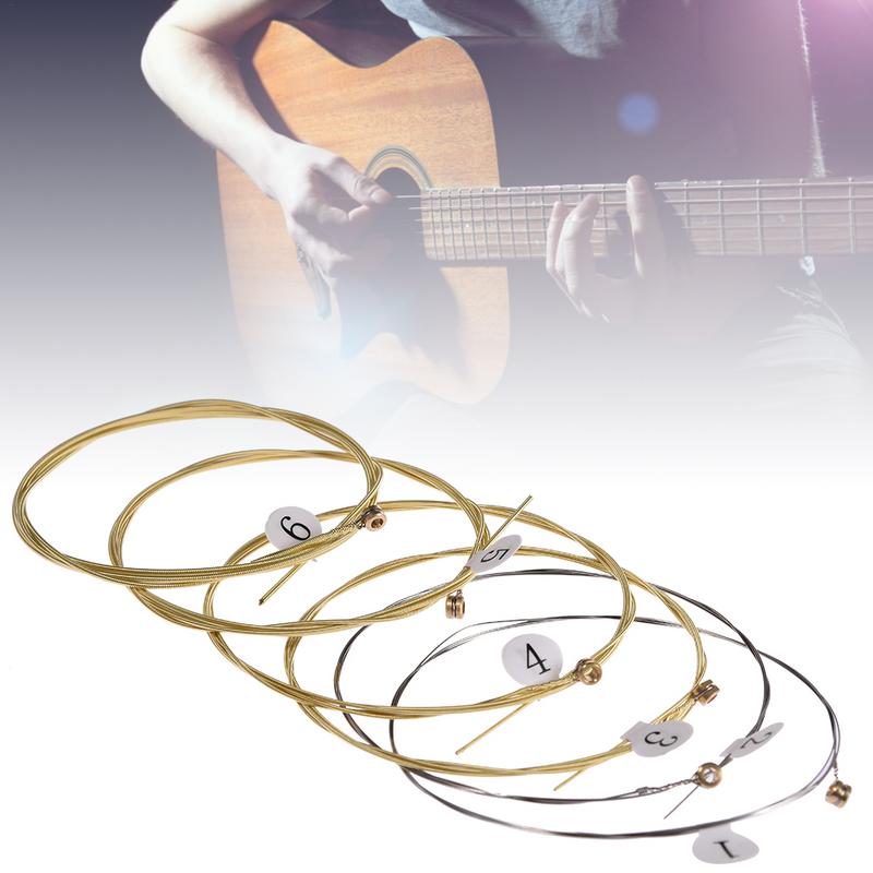 6 個の高品質アコースティックギター弦の交換ギターパフォーマ - Musical Instrument With Strings のレビューと価格