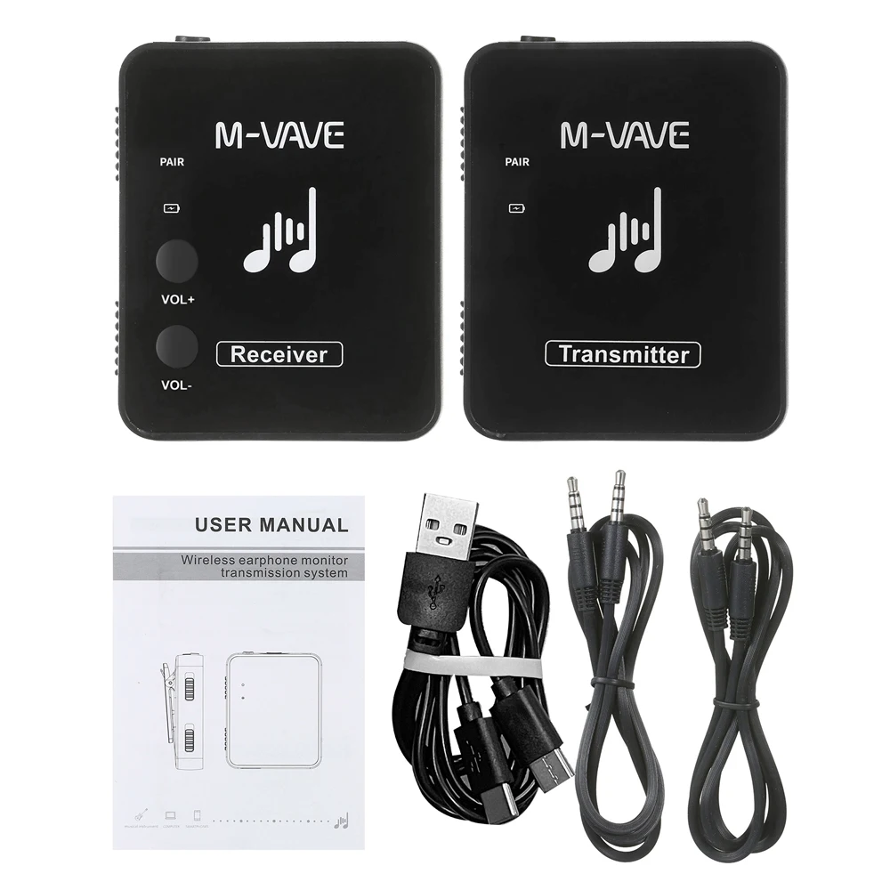 M-vave-ワイヤレスヘッドセット送信機および受信機、音楽 - Musical Instrument Amplifier のレビューと価格