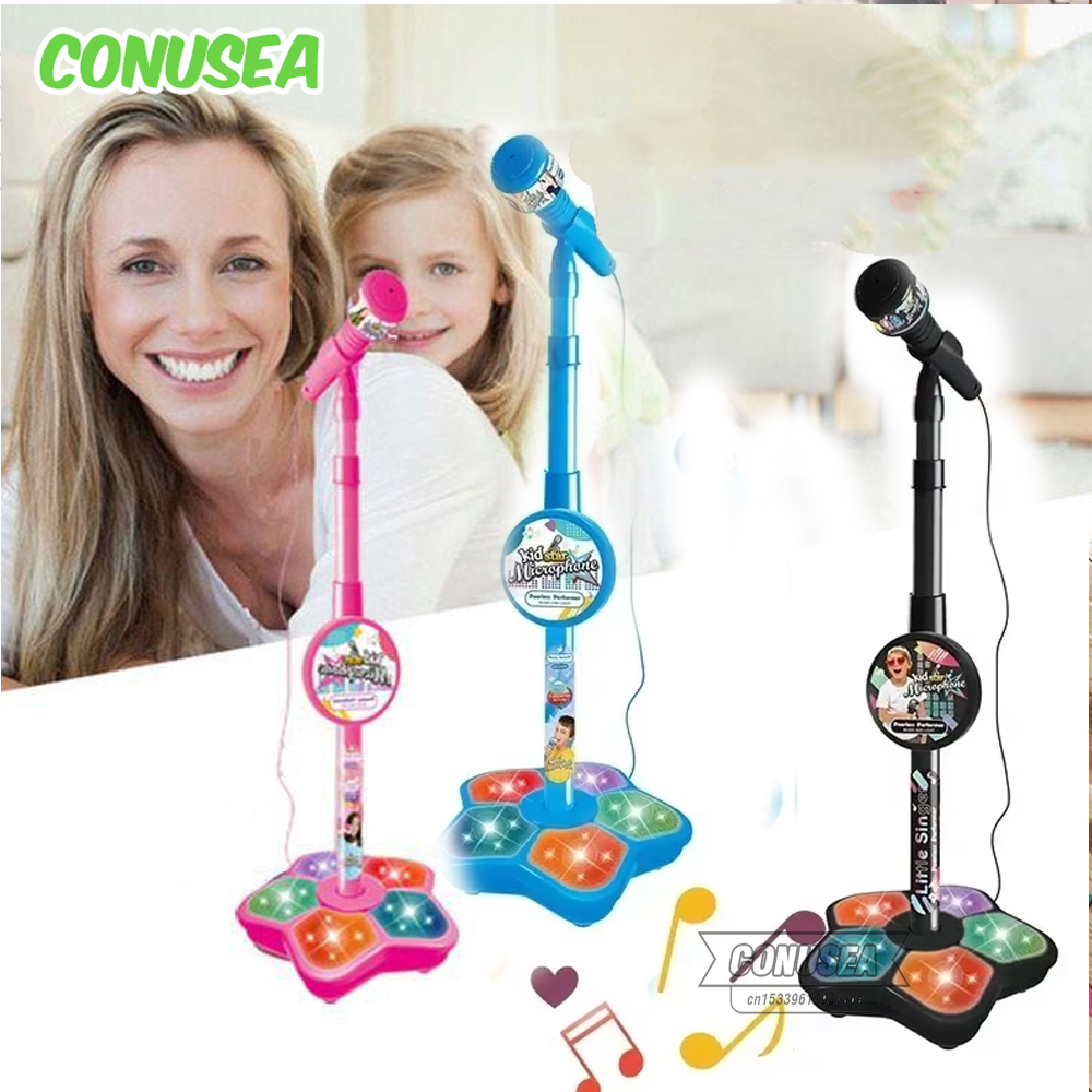 子供用マイクおもちゃ スタンド付き エレキギター カラオケ  - Song With Musical Instrument のレビューと価格