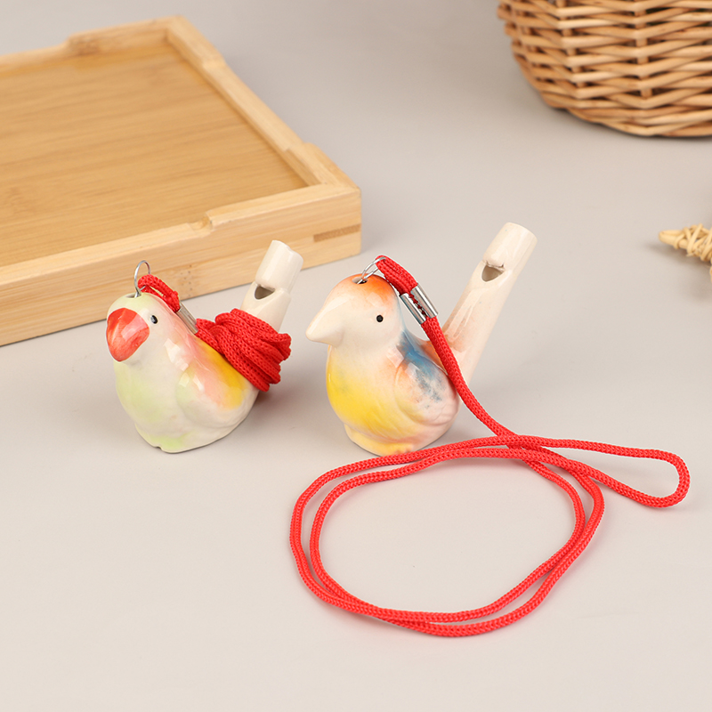 セラミックウォーターバードホイッスル、ランダムカラー、デッサ - Musical Instrument In Drawing のレビューと価格