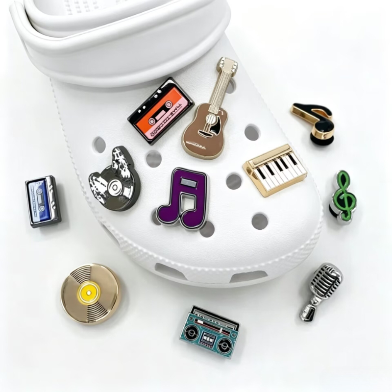 3D楽器セット靴チャームアクセサリーピアノバイオリンDIY下 - Musical Instrument Tabla のレビューと価格