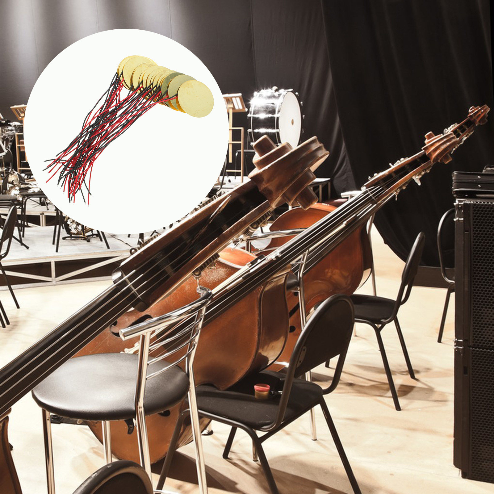 20個入りピエゾディスク銅製高感度トランスデューサー、アコー - Musical Instrument Accessories のレビューと価格