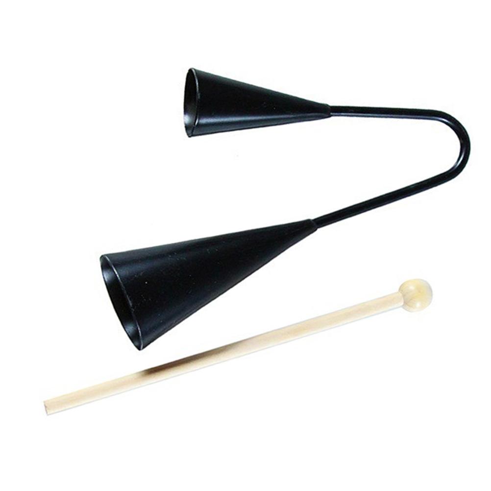 ダブルホーンリンガーアゴゴベル小さな鐘楽器ミュージカル子供サ - Musical Instrument Agogo のレビューと価格