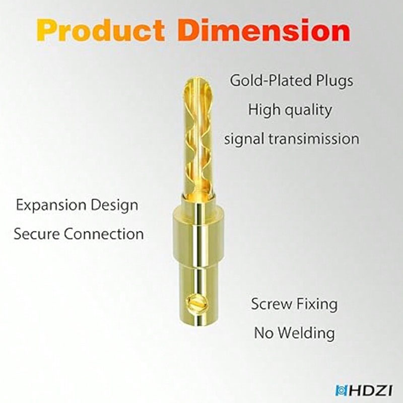 HHDZIミュージック バナナプラグ - ソーツース 24K - Musical Instrument Amplifier のレビューと価格