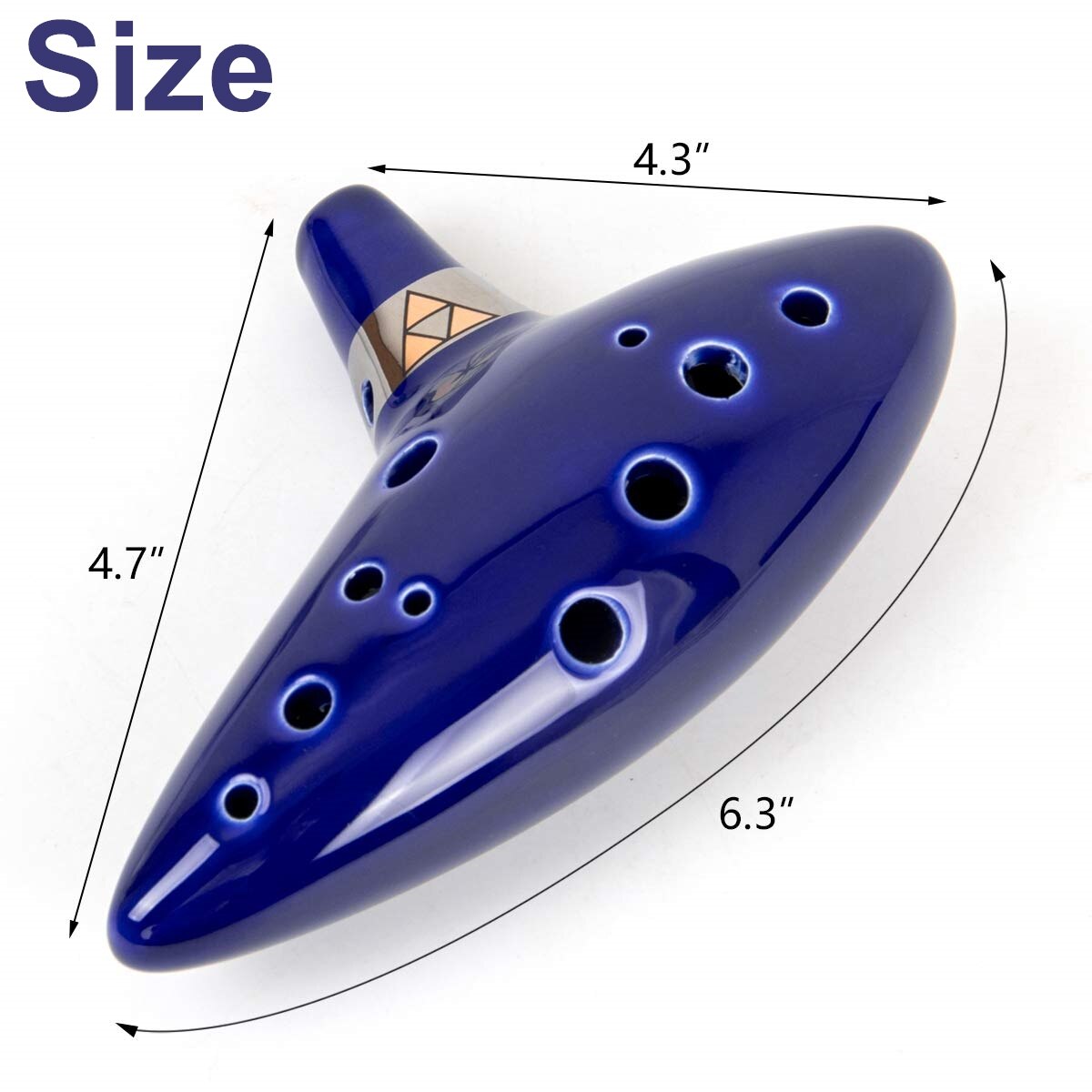 Miwayer 12穴アルトCセラミックオカリナ、青色の楽器 - Song With Musical Instrument のレビューと価格