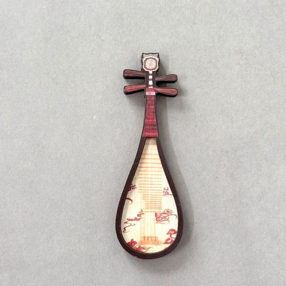 4個セット 中国風楽器冷蔵庫マグネット 古代木製冷蔵庫マグネ - Musical Instrument Ancient のレビューと価格
