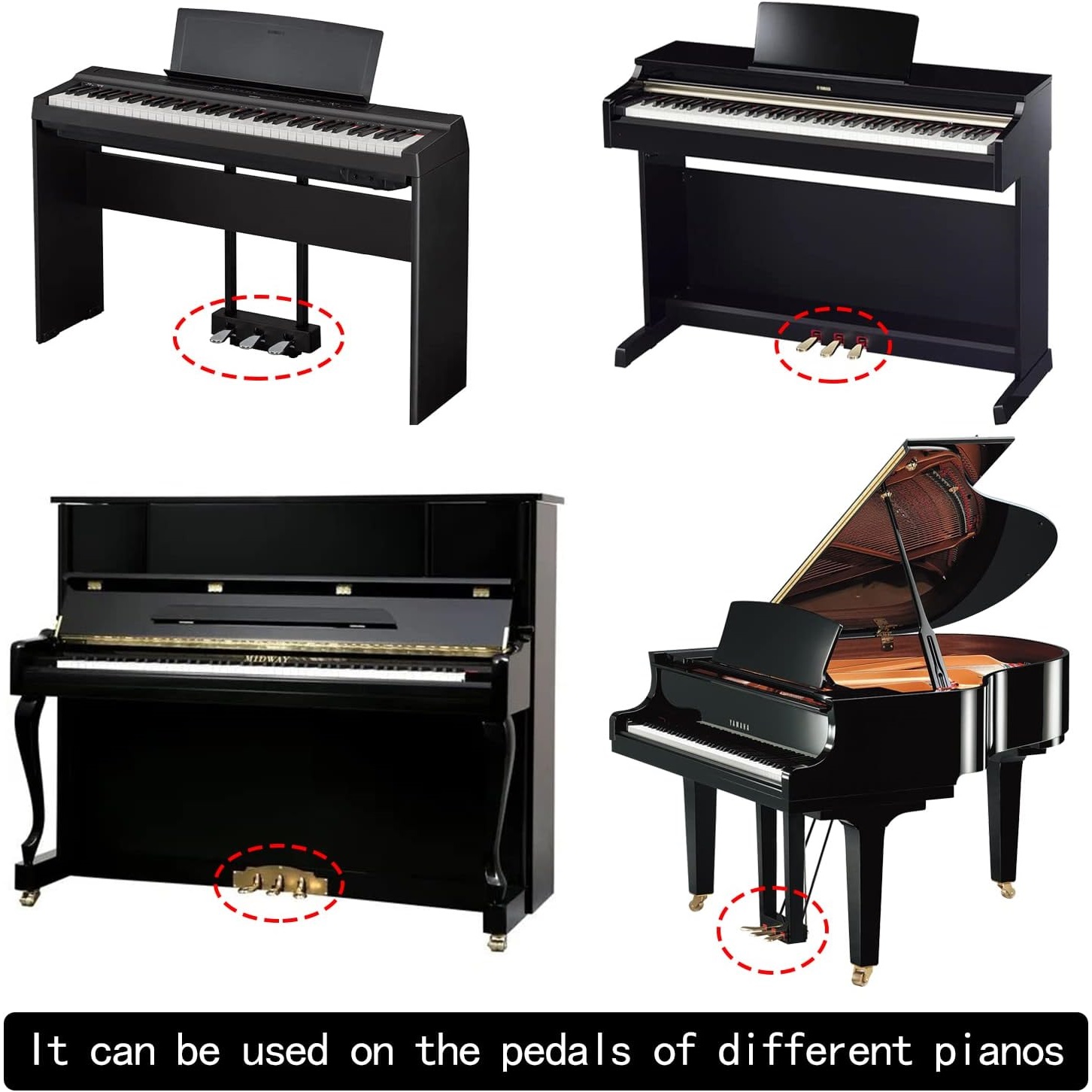 ピアノ保護カバーケース、ペダルスリーブ、フットパッド、楽器ア - Musical Instrument Like Piano のレビューと価格