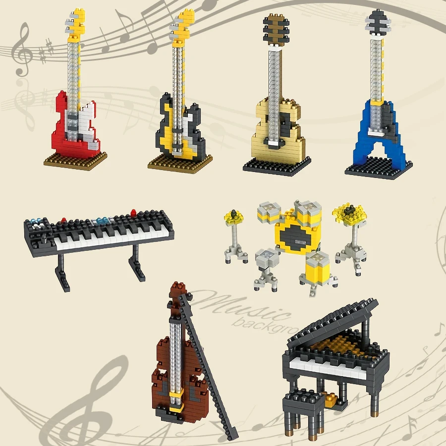 子供のための楽器の構築,ピアノ,ギター,キーボード,ベース, - Musical Instrument Tabla のレビューと価格
