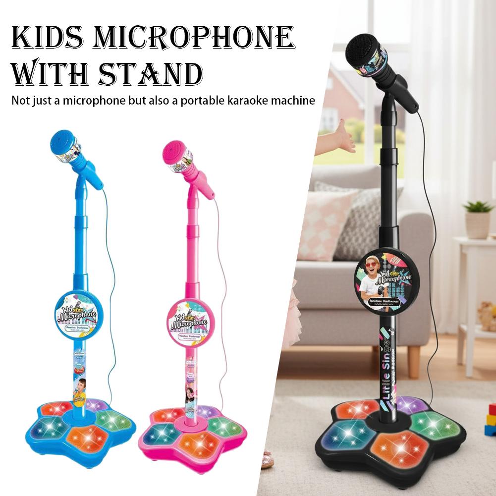 子供用マイクスタンド付きカラオケ歌楽器おもちゃ脳トレ教育玩具 - Song With Musical Instrument のレビューと価格