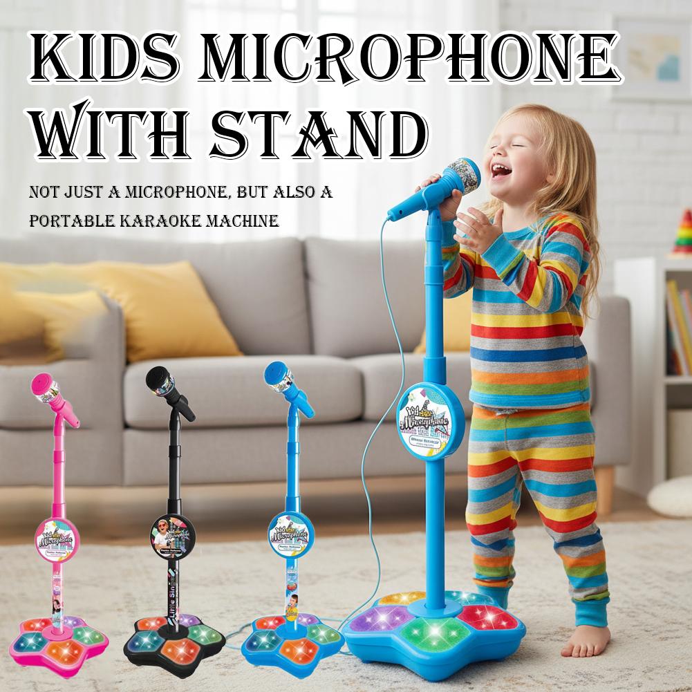 子供用マイクスタンド付きカラオケ歌楽器おもちゃ脳トレ教育玩具 - Song With Musical Instrument のレビューと価格